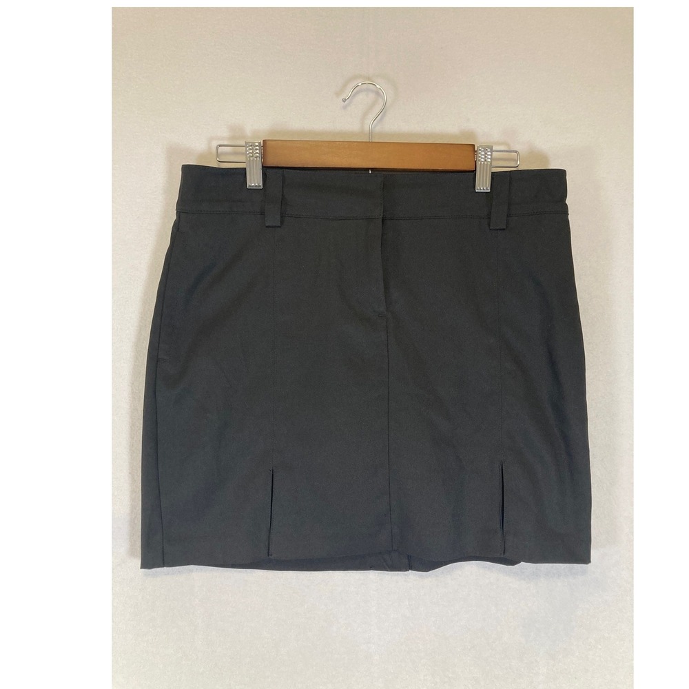 Athletic Preppy IZOD Golf‎ Women 6 Black Built-in Shorts Activewear Skort